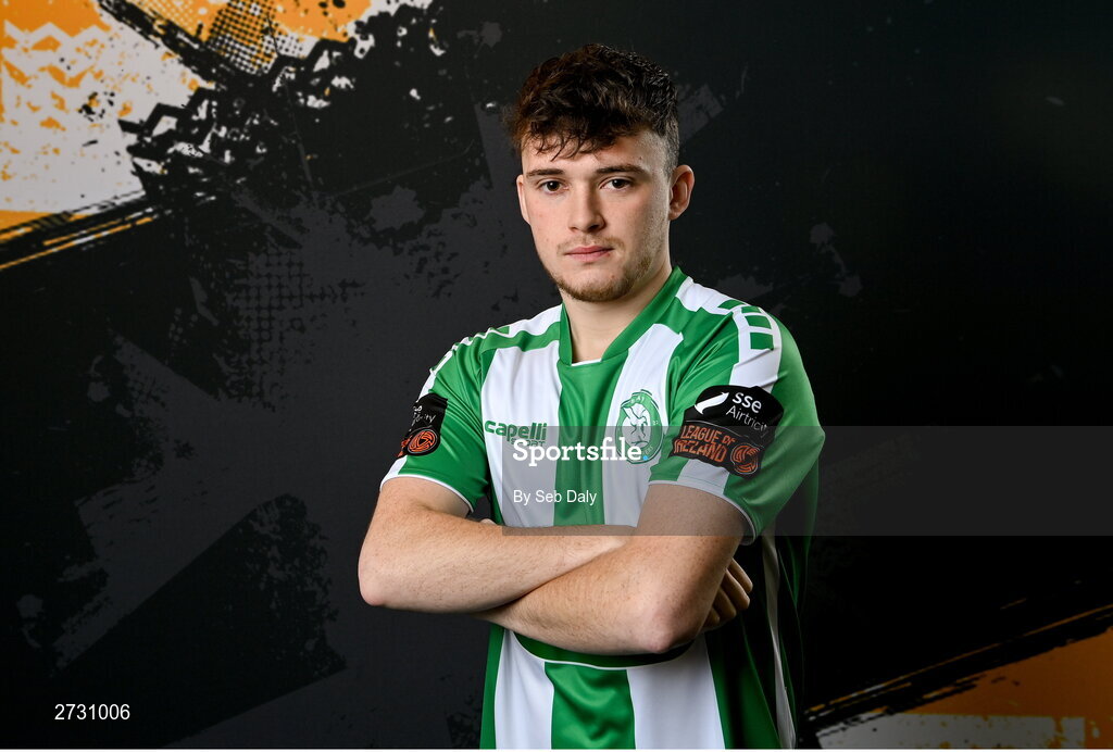 10 February 2024; Conor Knight during a Bray Wanderers FC squad portraits session at the Carlisle Grounds in Bray, Wicklow. Photo by Seb Daly/Sportsfile