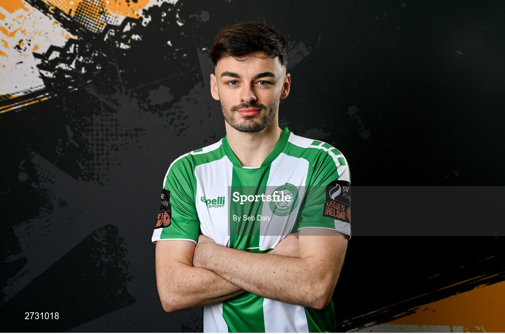 10 February 2024; Shane Griffin during a Bray Wanderers FC squad portraits session at the Carlisle Grounds in Bray, Wicklow. Photo by Seb Daly/Sportsfile