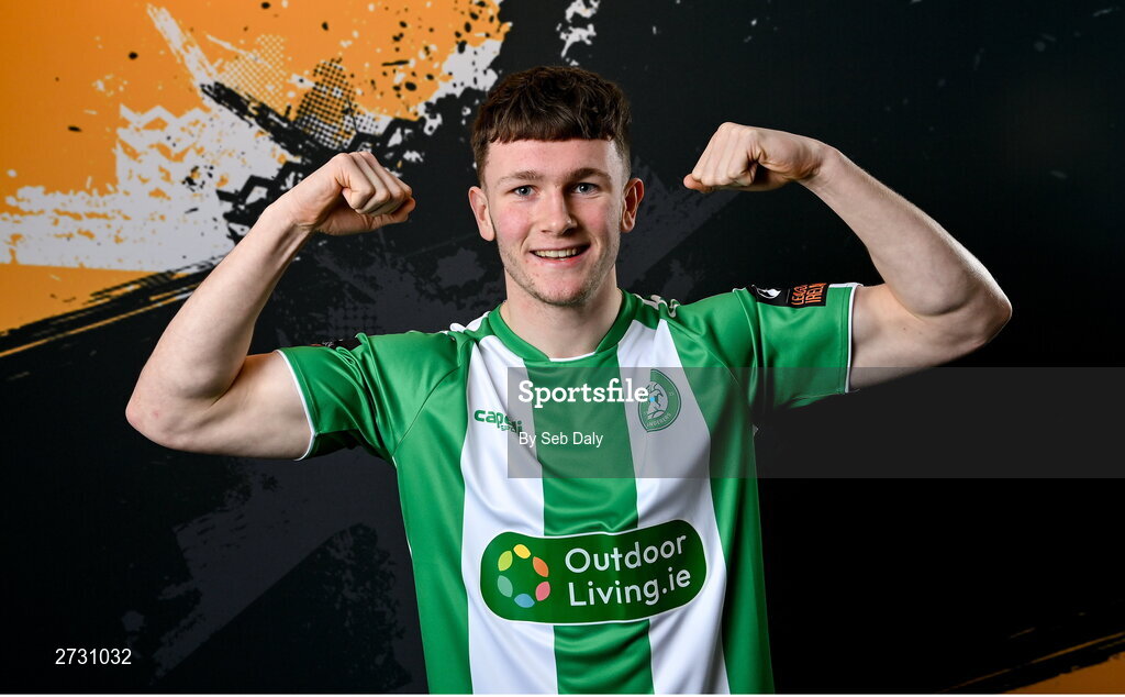 10 February 2024; Peter Grogan during a Bray Wanderers FC squad portraits session at the Carlisle Grounds in Bray, Wicklow. Photo by Seb Daly/Sportsfile