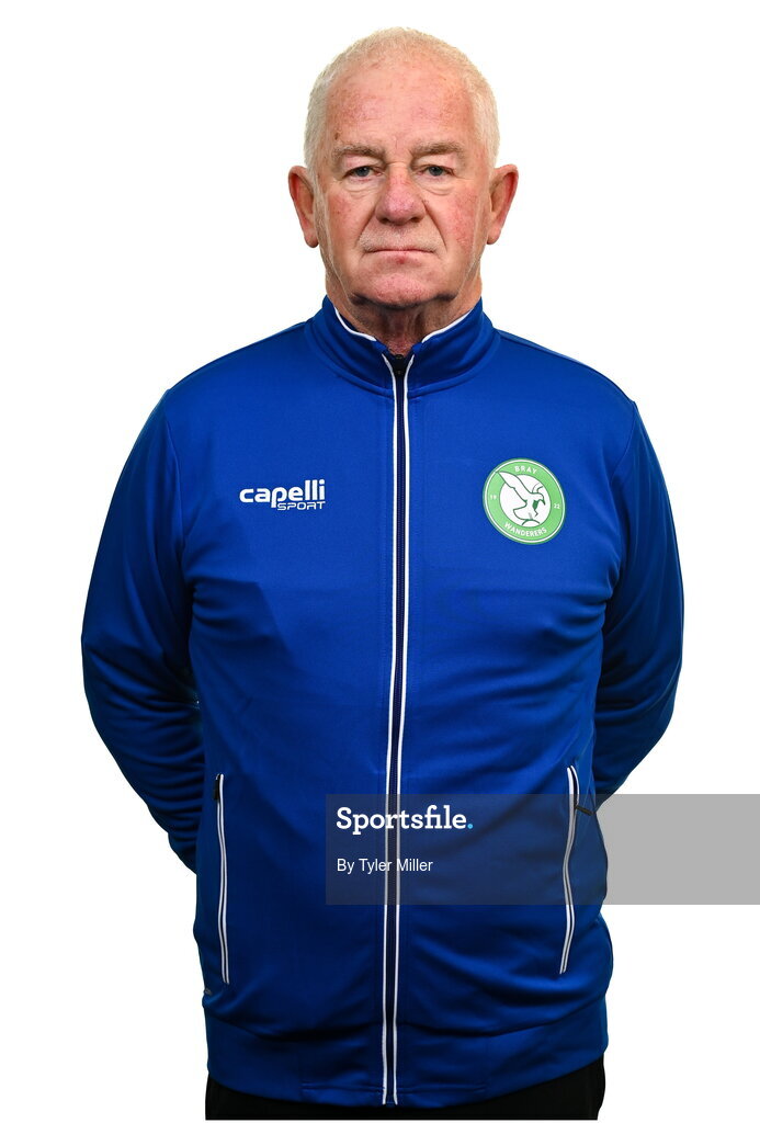 10 February 2024; Head of football Pat Devlin poses for a portrait during a Bray Wanderers FC squad portraits session at Carlisle Grounds in Bray, Wicklow. Photo by Tyler Miller/Sportsfile