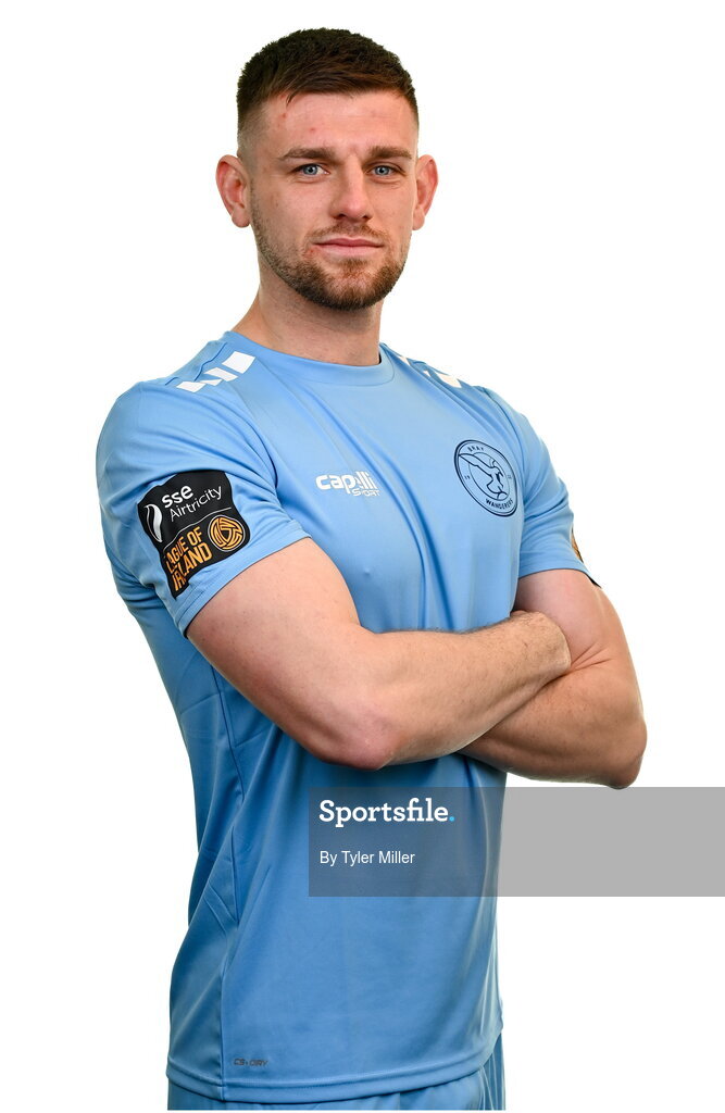 10 February 2024; Kilian Cantwell poses for a portrait during a Bray Wanderers FC squad portraits session at Carlisle Grounds in Bray, Wicklow. Photo by Tyler Miller/Sportsfile