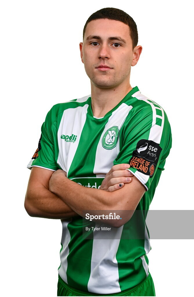 10 February 2024; Max Murphy poses for a portrait during a Bray Wanderers FC squad portraits session at Carlisle Grounds in Bray, Wicklow. Photo by Tyler Miller/Sportsfile