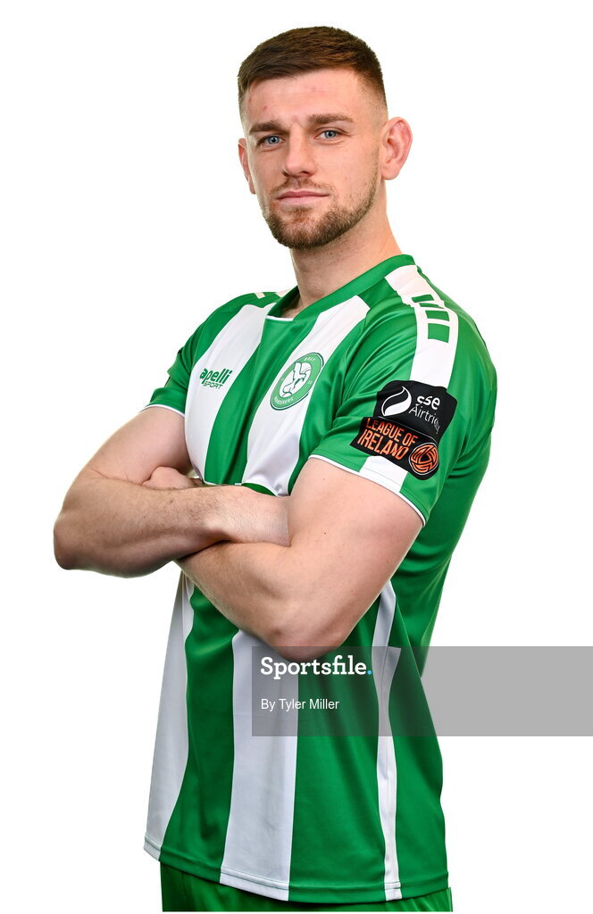10 February 2024; Kilian Cantwell poses for a portrait during a Bray Wanderers FC squad portraits session at Carlisle Grounds in Bray, Wicklow. Photo by Tyler Miller/Sportsfile