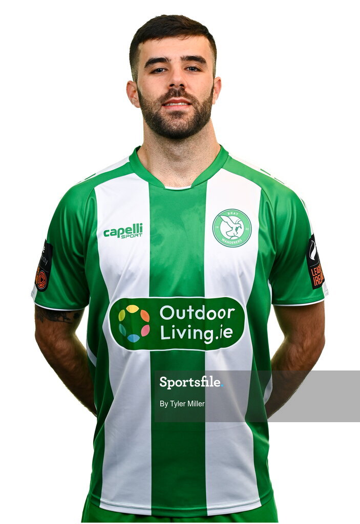 10 February 2024; Guillermo Almirall poses for a portrait during a Bray Wanderers FC squad portraits session at Carlisle Grounds in Bray, Wicklow. Photo by Tyler Miller/Sportsfile
