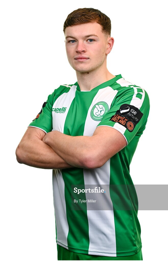 10 February 2024; Callum Thompson poses for a portrait during a Bray Wanderers FC squad portraits session at Carlisle Grounds in Bray, Wicklow. Photo by Tyler Miller/Sportsfile