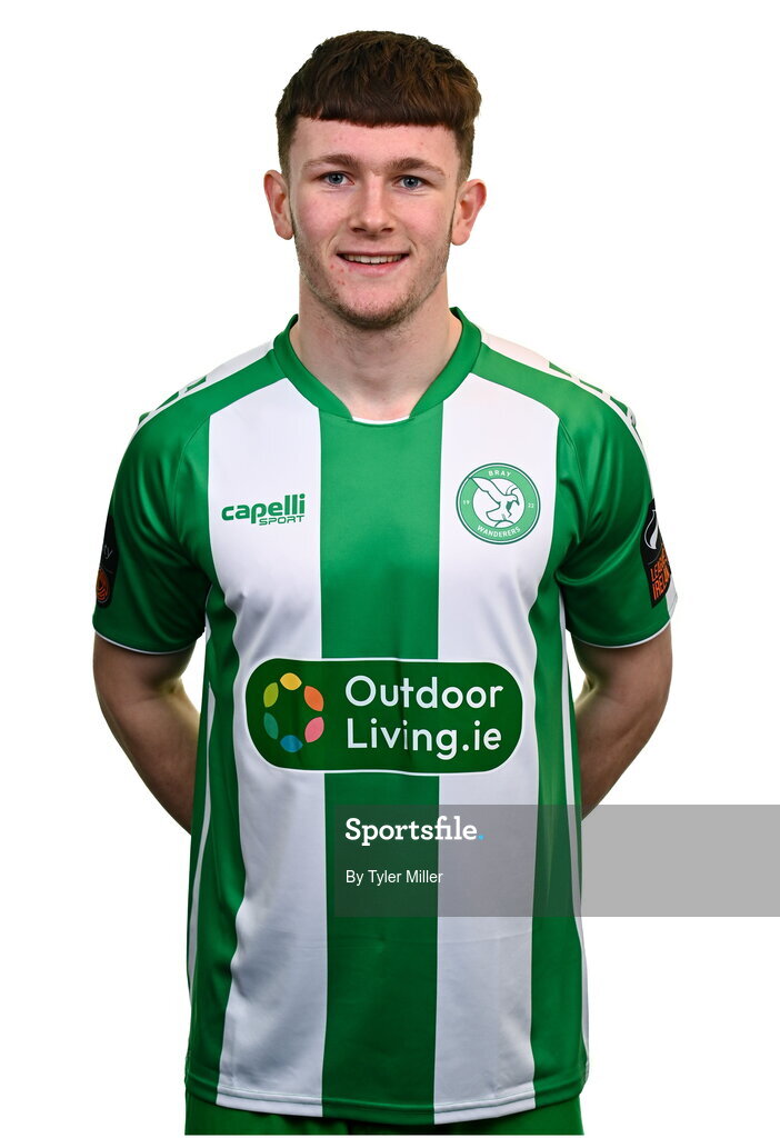 10 February 2024; Peter Grogan poses for a portrait during a Bray Wanderers FC squad portraits session at Carlisle Grounds in Bray, Wicklow. Photo by Tyler Miller/Sportsfile