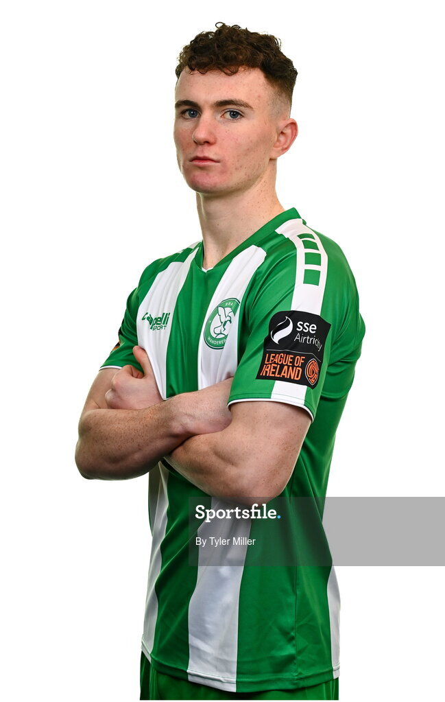 10 February 2024; Kieran Cruise poses for a portrait during a Bray Wanderers FC squad portraits session at Carlisle Grounds in Bray, Wicklow. Photo by Tyler Miller/Sportsfile