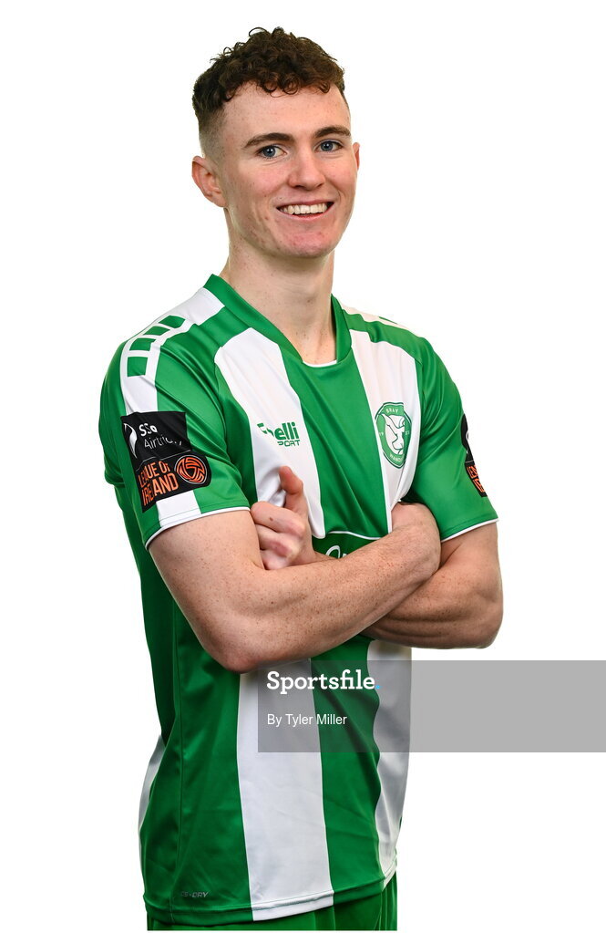 10 February 2024; Kieran Cruise poses for a portrait during a Bray Wanderers FC squad portraits session at Carlisle Grounds in Bray, Wicklow. Photo by Tyler Miller/Sportsfile