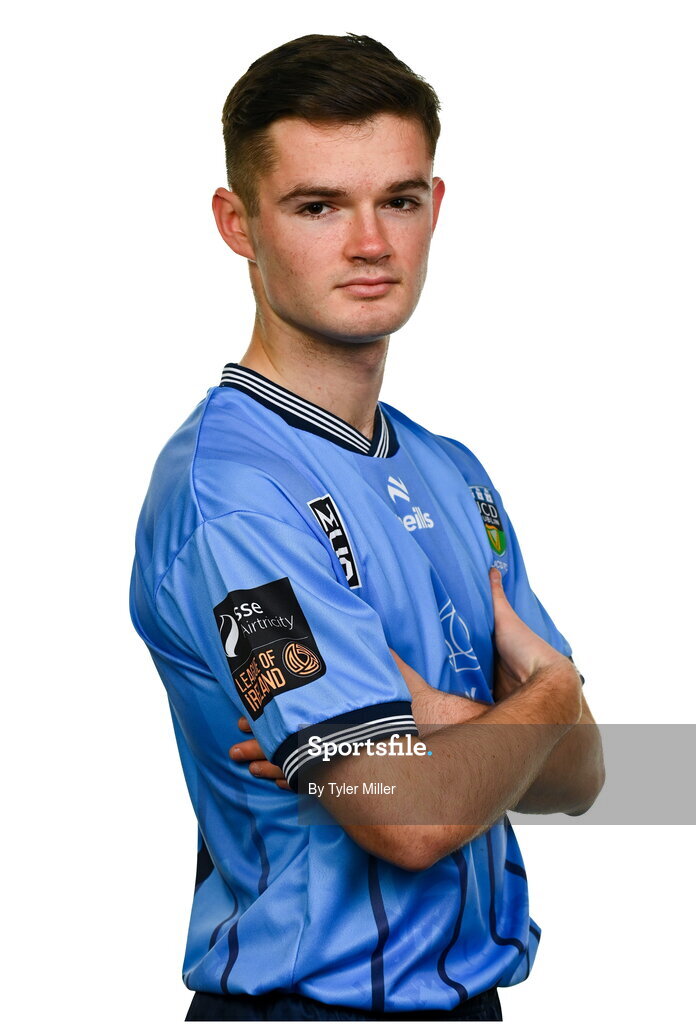 9 February 2024; Donal Higgins poses for a portrait during a UCD FC squad portraits session at UCD Bowl in Belfield, Dublin. Photo by Tyler Miller/Sportsfile