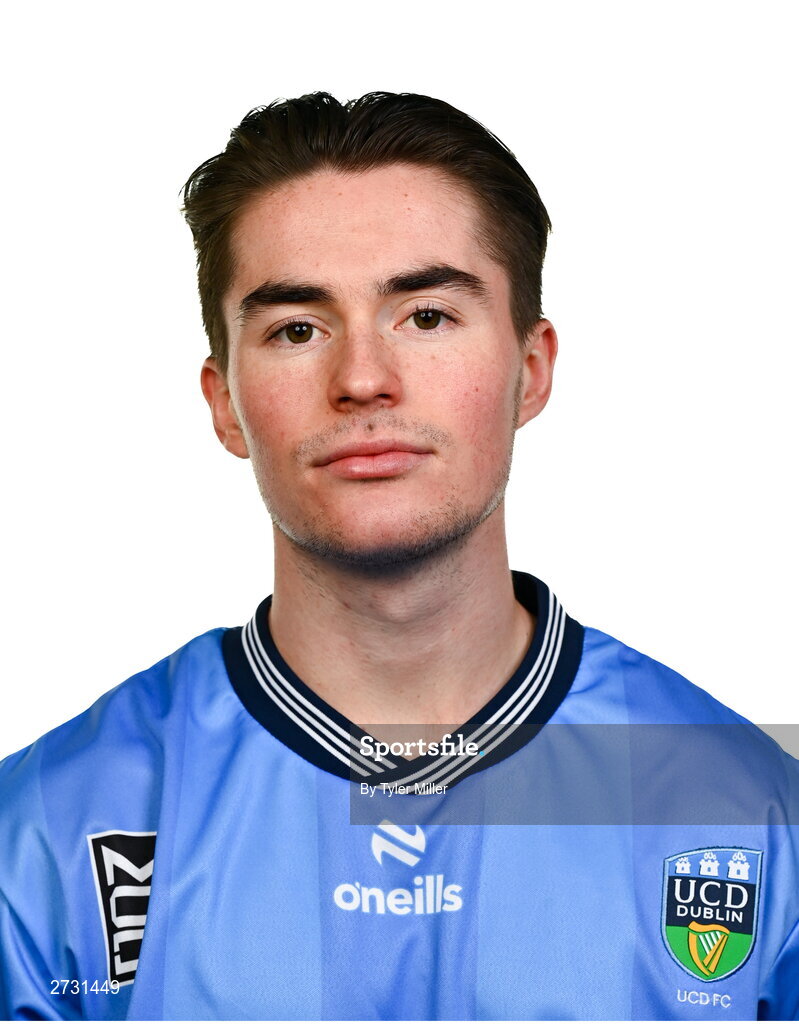 9 February 2024; Danny Norris poses for a portrait during a UCD FC squad portraits session at UCD Bowl in Belfield, Dublin. Photo by Tyler Miller/Sportsfile