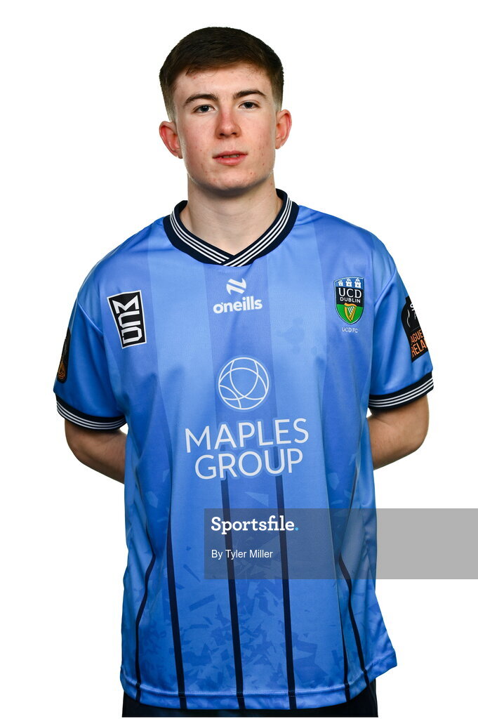 9 February 2024; Ryan McBrearty poses for a portrait during a UCD FC squad portraits session at UCD Bowl in Belfield, Dublin. Photo by Tyler Miller/Sportsfile