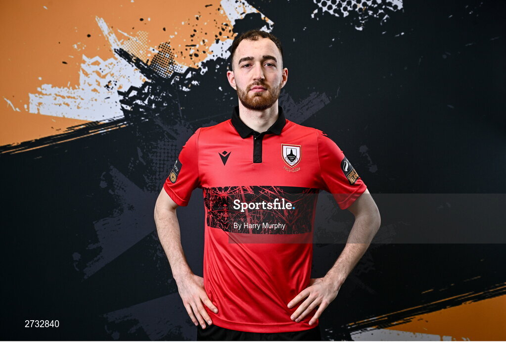 13 February 2024; Dean George poses for a portrait during a Longford Town FC squad portraits session at John Hyland Park in Baldonnell, Dublin. Photo by Harry Murphy/Sportsfile