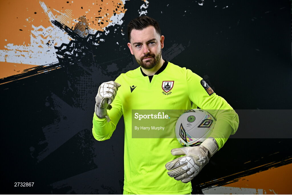 13 February 2024; Jack Brady poses for a portrait during a Longford Town FC squad portraits session at John Hyland Park in Baldonnell, Dublin. Photo by Harry Murphy/Sportsfile