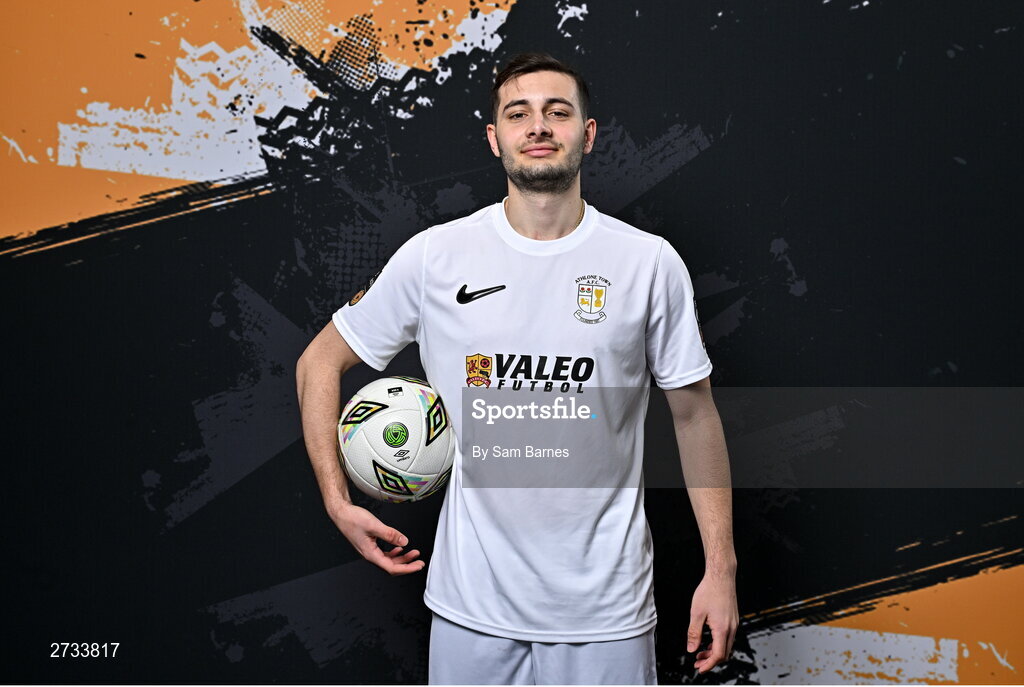 14 February 2024; Matthew Leal poses for a portrait during a Athlone Town FC squad portraits session at Athlone Town Stadium in Athlone, Westmeath. Photo by Sam Barnes/Sportsfile