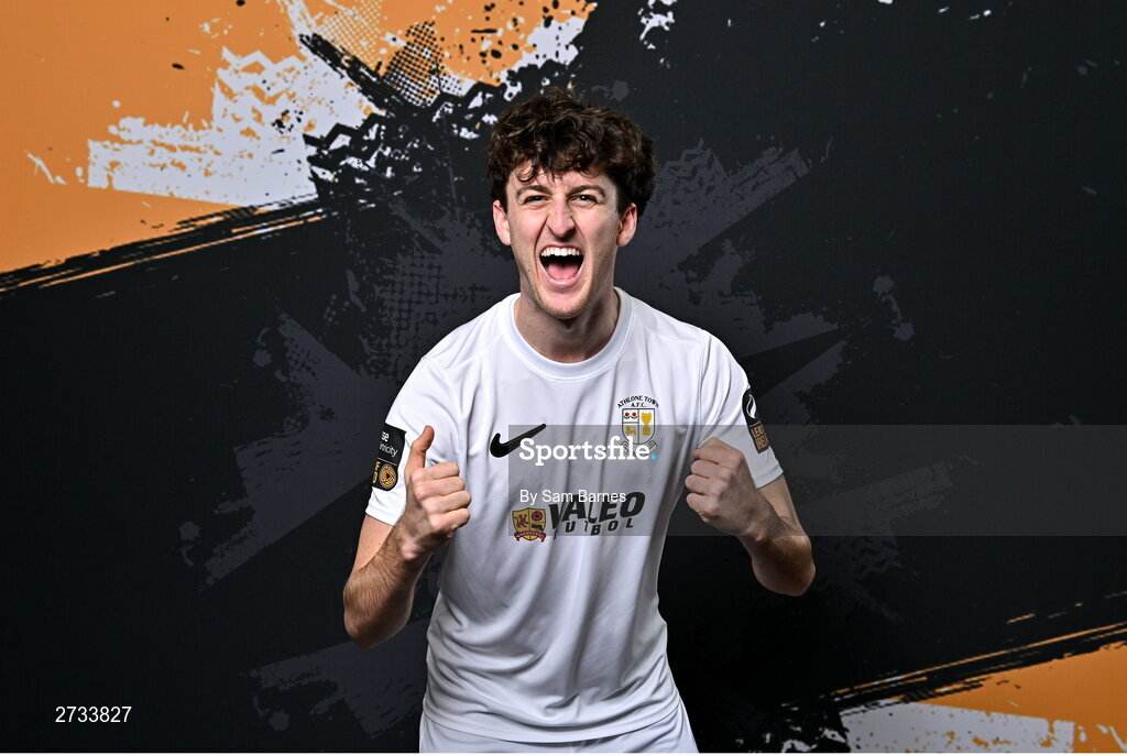 14 February 2024; Brendan Lauder poses for a portrait during a Athlone Town FC squad portraits session at Athlone Town Stadium in Athlone, Westmeath. Photo by Sam Barnes/Sportsfile