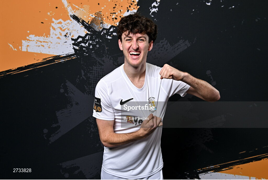 14 February 2024; Brendan Lauder poses for a portrait during a Athlone Town FC squad portraits session at Athlone Town Stadium in Athlone, Westmeath. Photo by Sam Barnes/Sportsfile