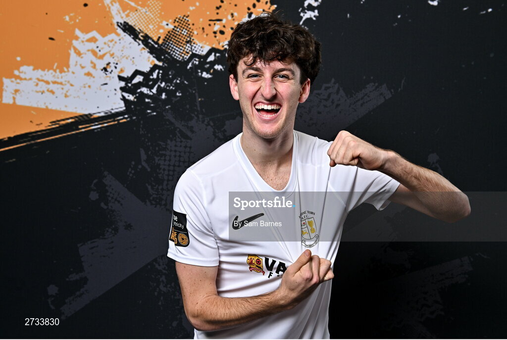 14 February 2024; Brendan Lauder poses for a portrait during a Athlone Town FC squad portraits session at Athlone Town Stadium in Athlone, Westmeath. Photo by Sam Barnes/Sportsfile