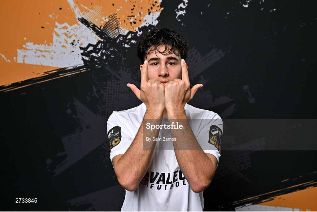 14 February 2024; Roscoe Rubinstein poses for a portrait during a Athlone Town FC squad portraits session at Athlone Town Stadium in Athlone, Westmeath. Photo by Sam Barnes/Sportsfile