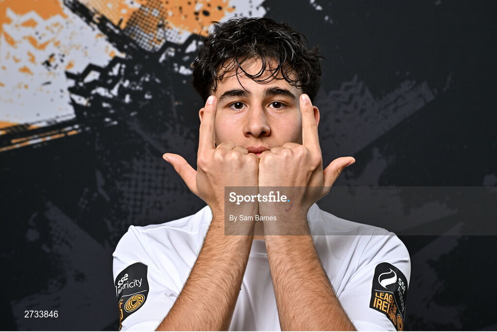 14 February 2024; Roscoe Rubinstein poses for a portrait during a Athlone Town FC squad portraits session at Athlone Town Stadium in Athlone, Westmeath. Photo by Sam Barnes/Sportsfile
