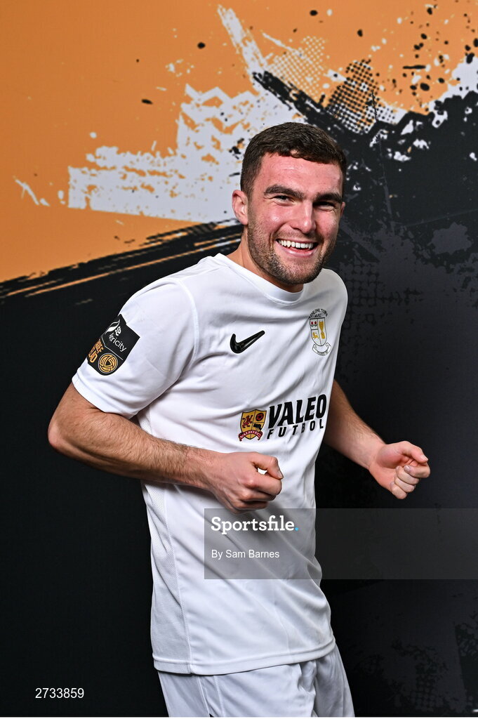 14 February 2024; Jarlath Jones poses for a portrait during a Athlone Town FC squad portraits session at Athlone Town Stadium in Athlone, Westmeath. Photo by Sam Barnes/Sportsfile