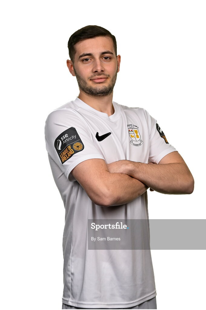 14 February 2024; Matthew Leal poses for a portrait during a Athlone Town FC squad portraits session at Athlone Town Stadium in Athlone, Westmeath. Photo by Sam Barnes/Sportsfile