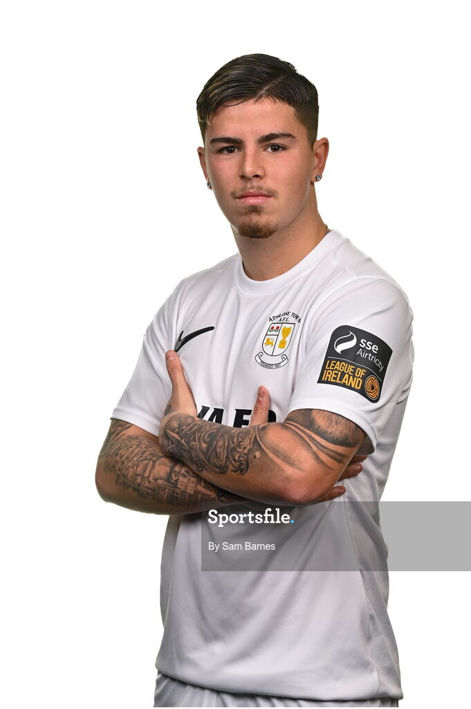 14 February 2024; Ruben Candal poses for a portrait during a Athlone Town FC squad portraits session at Athlone Town Stadium in Athlone, Westmeath. Photo by Sam Barnes/Sportsfile