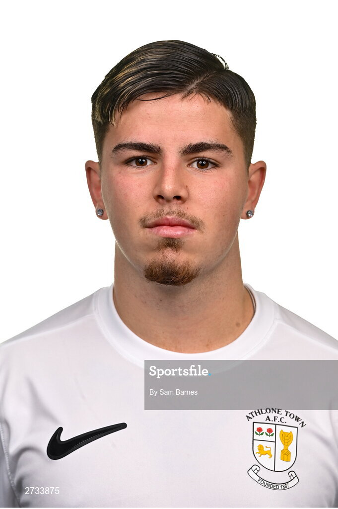 14 February 2024; Ruben Candal poses for a portrait during a Athlone Town FC squad portraits session at Athlone Town Stadium in Athlone, Westmeath. Photo by Sam Barnes/Sportsfile