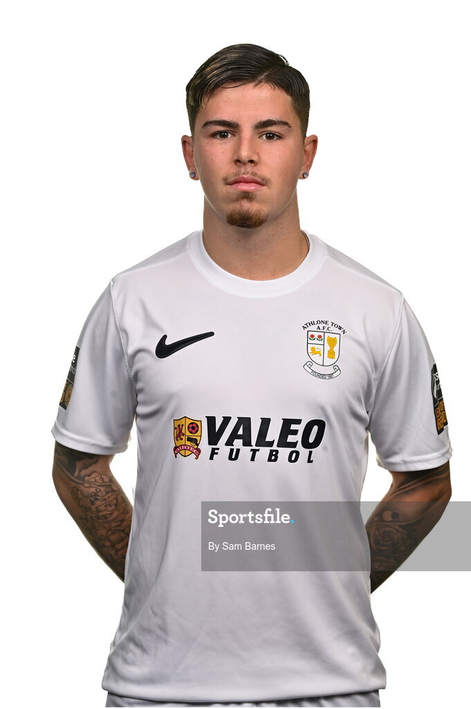 14 February 2024; Ruben Candal poses for a portrait during a Athlone Town FC squad portraits session at Athlone Town Stadium in Athlone, Westmeath. Photo by Sam Barnes/Sportsfile