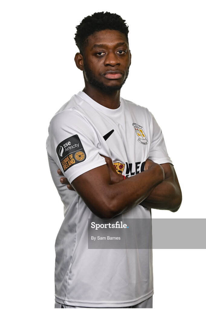 14 February 2024; Armado Oakley poses for a portrait during a Athlone Town FC squad portraits session at Athlone Town Stadium in Athlone, Westmeath. Photo by Sam Barnes/Sportsfile