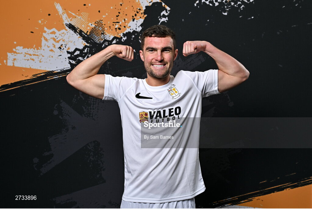 14 February 2024; Jarlath Jones poses for a portrait during a Athlone Town FC squad portraits session at Athlone Town Stadium in Athlone, Westmeath. Photo by Sam Barnes/Sportsfile