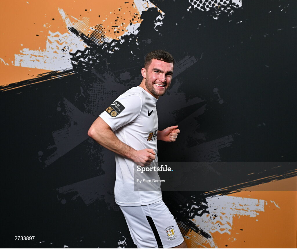 14 February 2024; Jarlath Jones poses for a portrait during a Athlone Town FC squad portraits session at Athlone Town Stadium in Athlone, Westmeath. Photo by Sam Barnes/Sportsfile