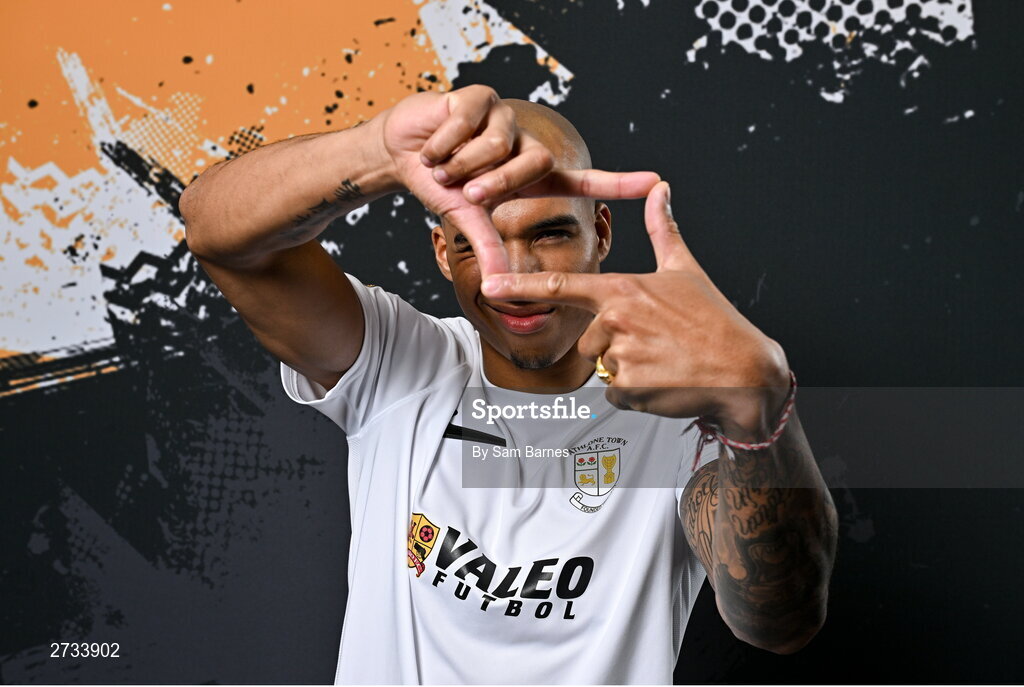 14 February 2024; Noah Van Geenen poses for a portrait during a Athlone Town FC squad portraits session at Athlone Town Stadium in Athlone, Westmeath. Photo by Sam Barnes/Sportsfile
