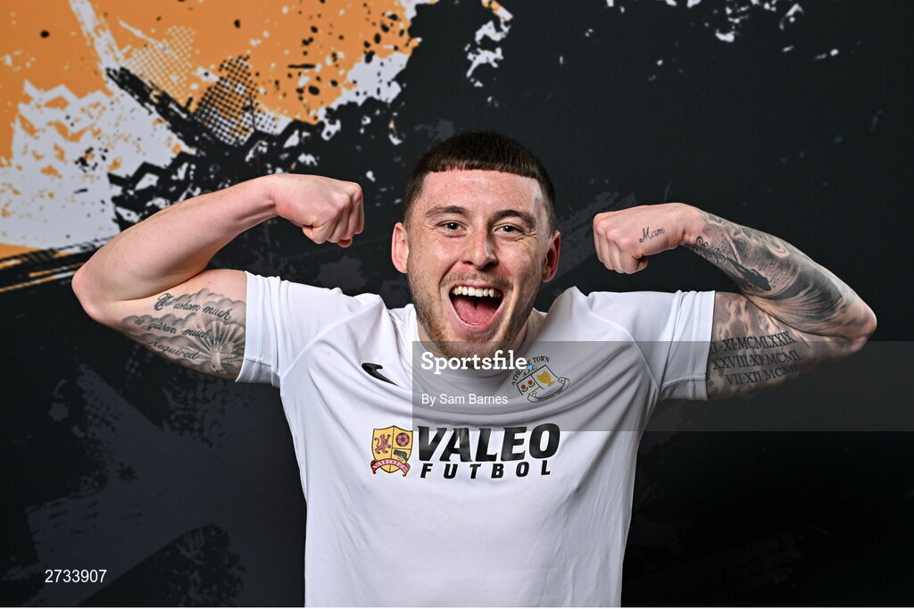14 February 2024; Dylan Gavin poses for a portrait during a Athlone Town FC squad portraits session at Athlone Town Stadium in Athlone, Westmeath. Photo by Sam Barnes/Sportsfile
