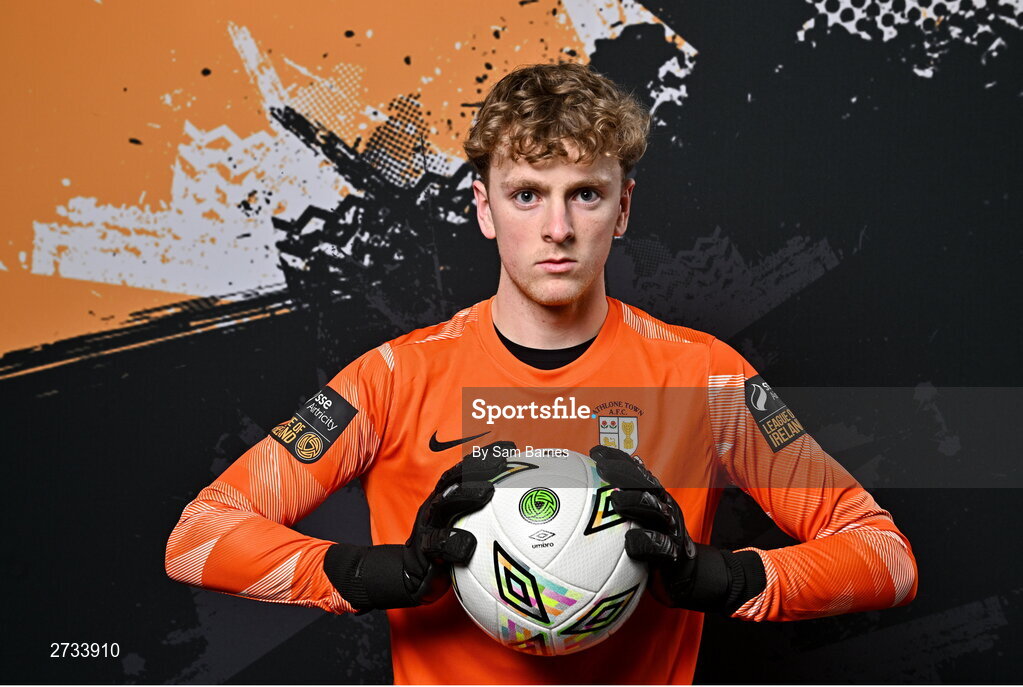 14 February 2024; Andrew Stuart Trainor poses for a portrait during a Athlone Town FC squad portraits session at Athlone Town Stadium in Athlone, Westmeath. Photo by Sam Barnes/Sportsfile