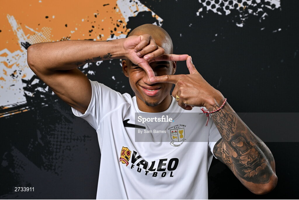 14 February 2024; Noah Van Geenen poses for a portrait during a Athlone Town FC squad portraits session at Athlone Town Stadium in Athlone, Westmeath. Photo by Sam Barnes/Sportsfile