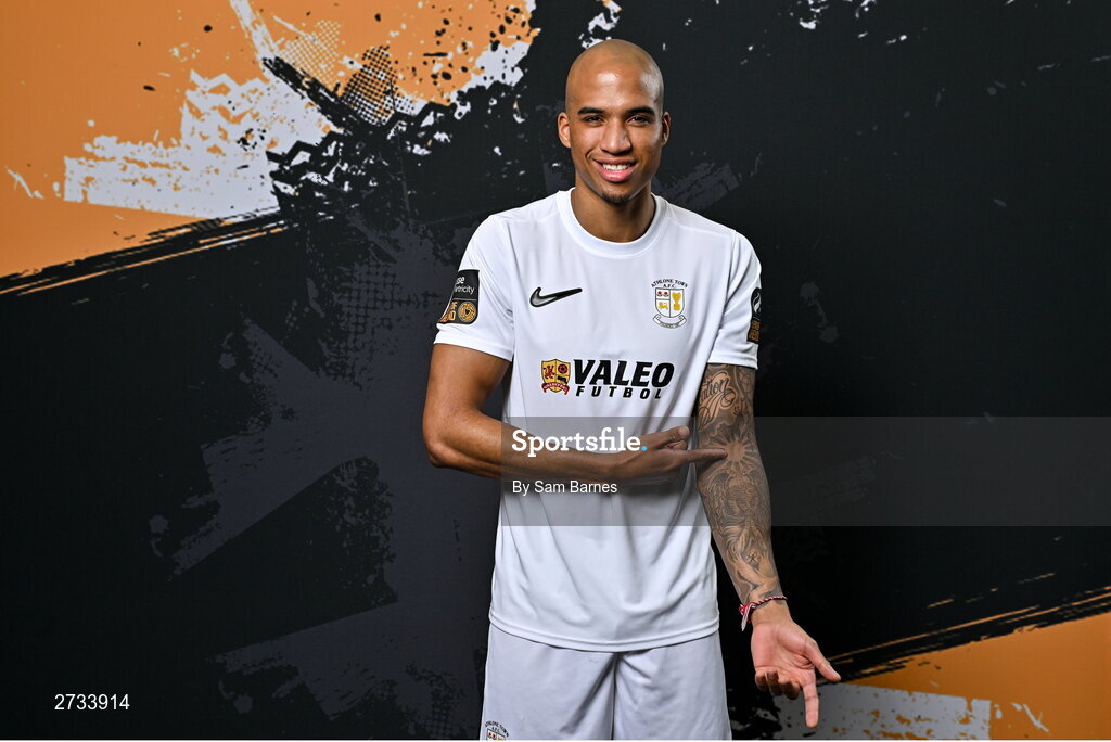 14 February 2024; Noah Van Geenen poses for a portrait during a Athlone Town FC squad portraits session at Athlone Town Stadium in Athlone, Westmeath. Photo by Sam Barnes/Sportsfile
