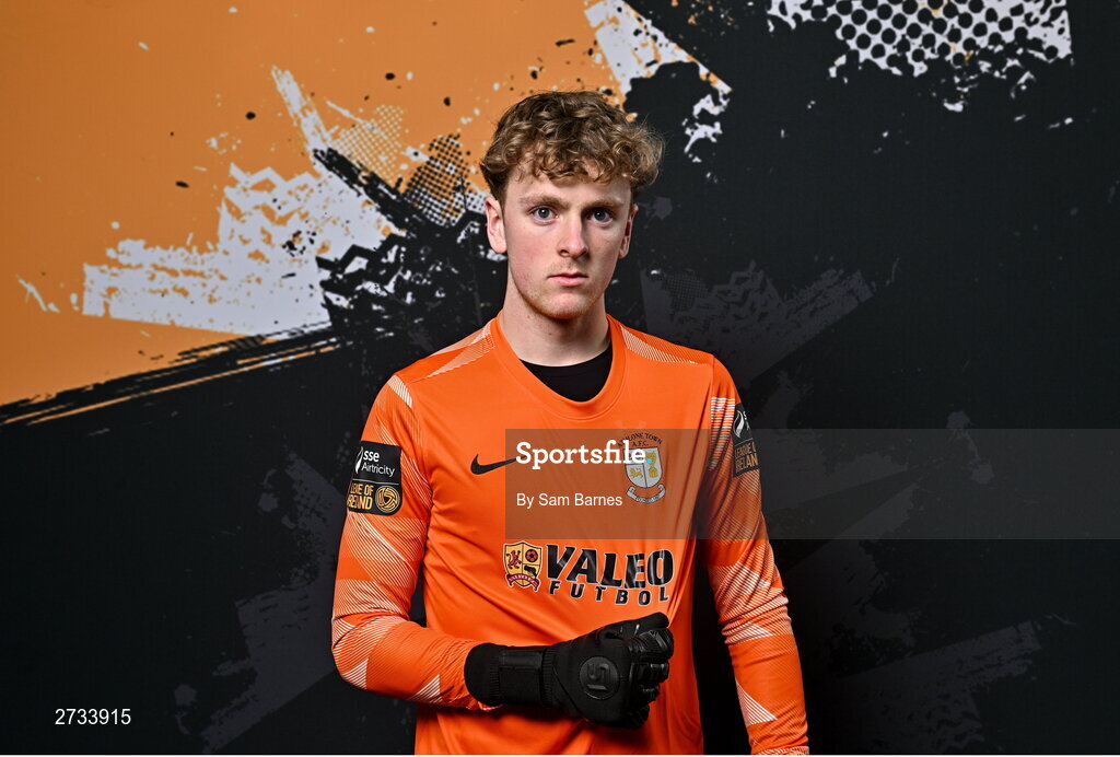 14 February 2024; Andrew Stuart Trainor poses for a portrait during a Athlone Town FC squad portraits session at Athlone Town Stadium in Athlone, Westmeath. Photo by Sam Barnes/Sportsfile