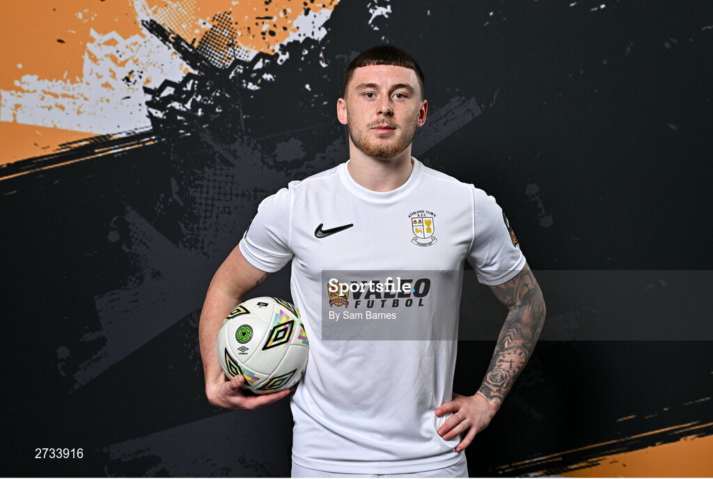 14 February 2024; Dylan Gavin poses for a portrait during a Athlone Town FC squad portraits session at Athlone Town Stadium in Athlone, Westmeath. Photo by Sam Barnes/Sportsfile