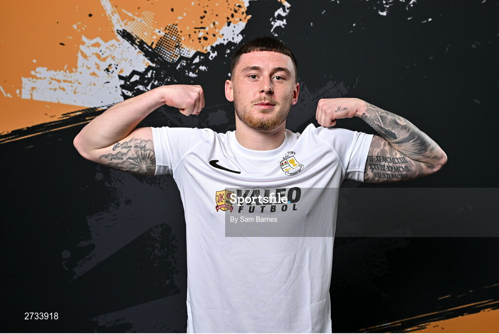 14 February 2024; Dylan Gavin poses for a portrait during a Athlone Town FC squad portraits session at Athlone Town Stadium in Athlone, Westmeath. Photo by Sam Barnes/Sportsfile