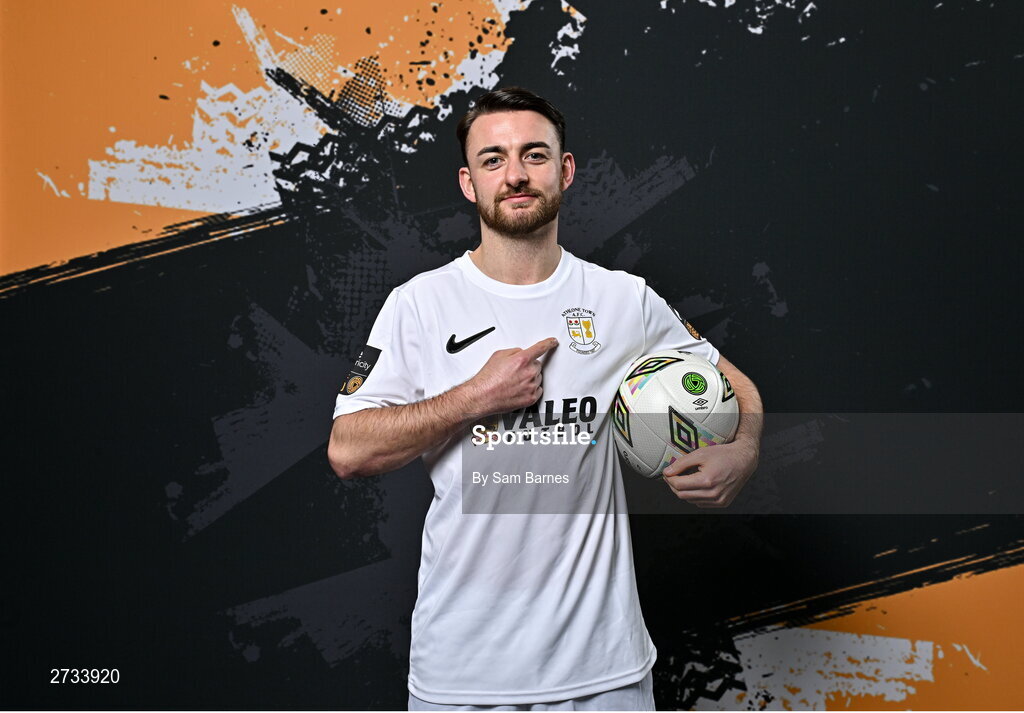 14 February 2024; Daniel McKenna poses for a portrait during a Athlone Town FC squad portraits session at Athlone Town Stadium in Athlone, Westmeath. Photo by Sam Barnes/Sportsfile