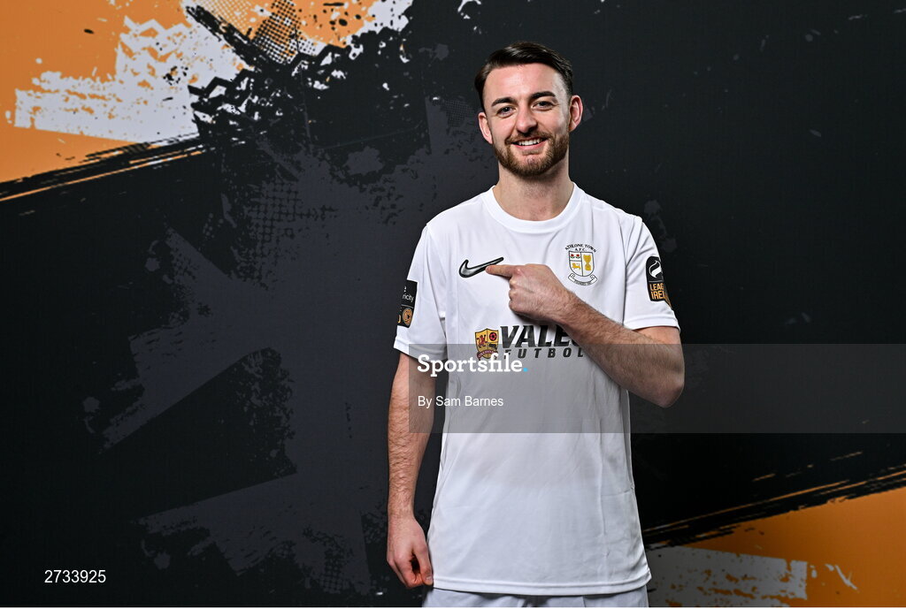 14 February 2024; Daniel McKenna poses for a portrait during a Athlone Town FC squad portraits session at Athlone Town Stadium in Athlone, Westmeath. Photo by Sam Barnes/Sportsfile