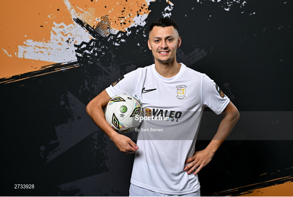 14 February 2024; Dean Ebbe poses for a portrait during a Athlone Town FC squad portraits session at Athlone Town Stadium in Athlone, Westmeath. Photo by Sam Barnes/Sportsfile