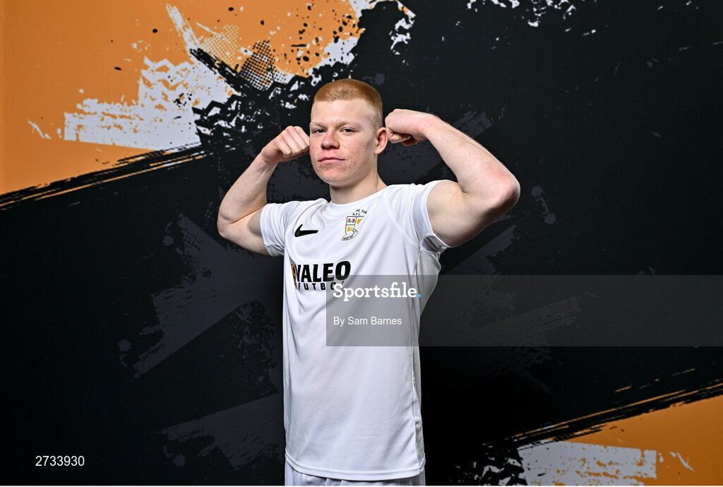 14 February 2024; Aaron Connolly poses for a portrait during a Athlone Town FC squad portraits session at Athlone Town Stadium in Athlone, Westmeath. Photo by Sam Barnes/Sportsfile
