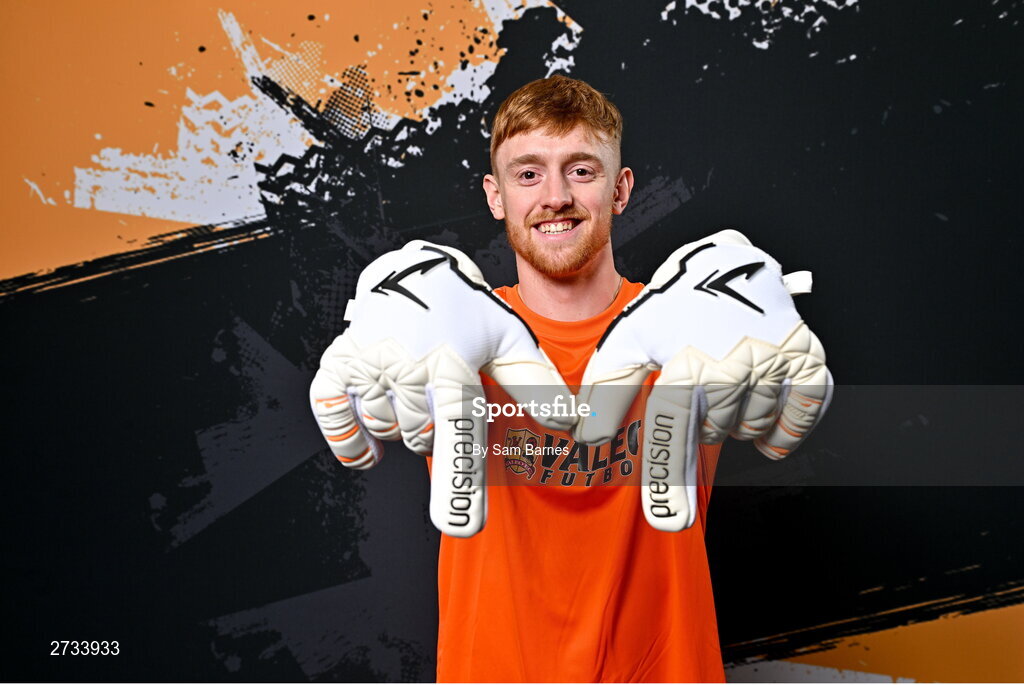 14 February 2024; Enda Minogue poses for a portrait during a Athlone Town FC squad portraits session at Athlone Town Stadium in Athlone, Westmeath. Photo by Sam Barnes/Sportsfile