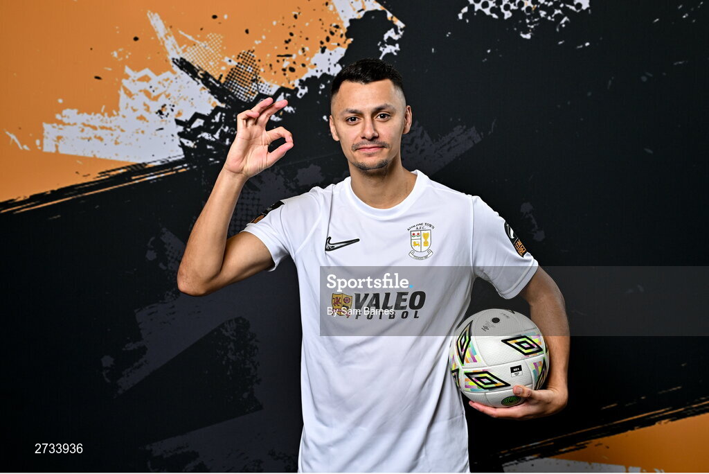 14 February 2024; Dean Ebbe poses for a portrait during a Athlone Town FC squad portraits session at Athlone Town Stadium in Athlone, Westmeath. Photo by Sam Barnes/Sportsfile