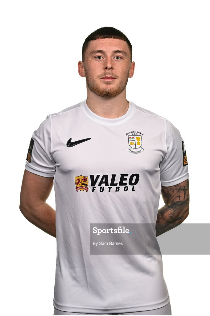 14 February 2024; Dylan Gavin poses for a portrait during a Athlone Town FC squad portraits session at Athlone Town Stadium in Athlone, Westmeath. Photo by Sam Barnes/Sportsfile