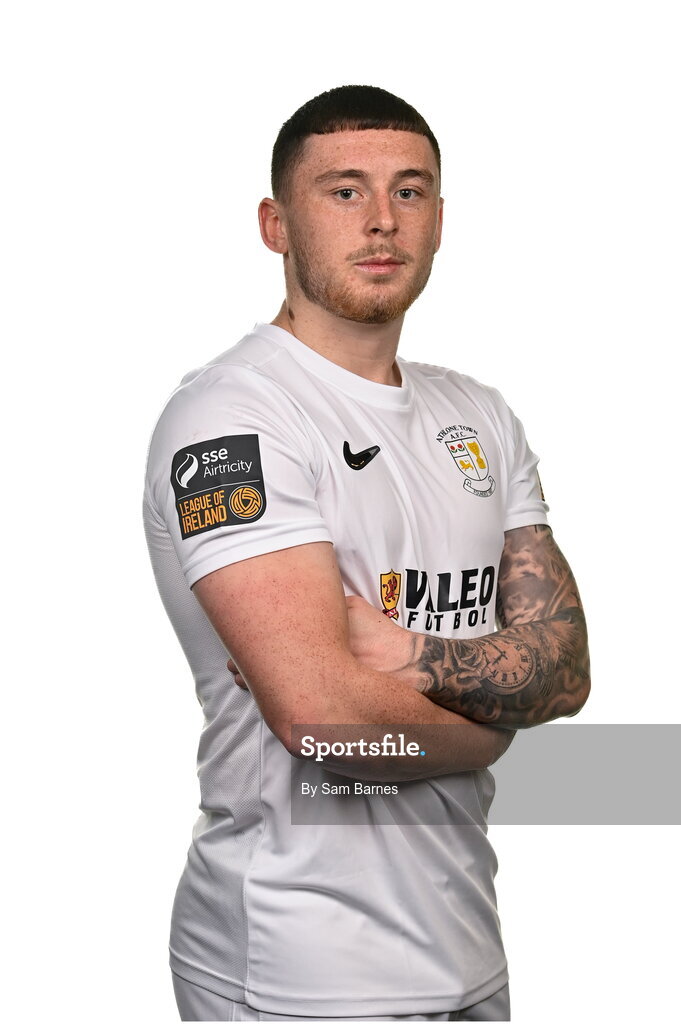 14 February 2024; Dylan Gavin poses for a portrait during a Athlone Town FC squad portraits session at Athlone Town Stadium in Athlone, Westmeath. Photo by Sam Barnes/Sportsfile