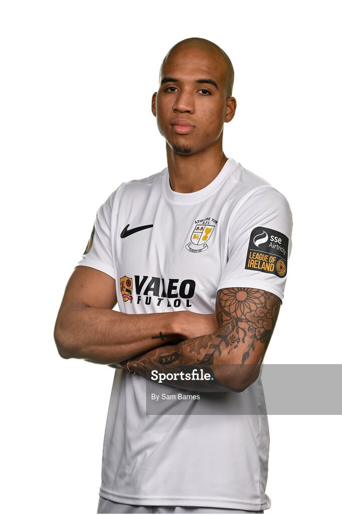14 February 2024; Noah Van Geenen poses for a portrait during a Athlone Town FC squad portraits session at Athlone Town Stadium in Athlone, Westmeath. Photo by Sam Barnes/Sportsfile