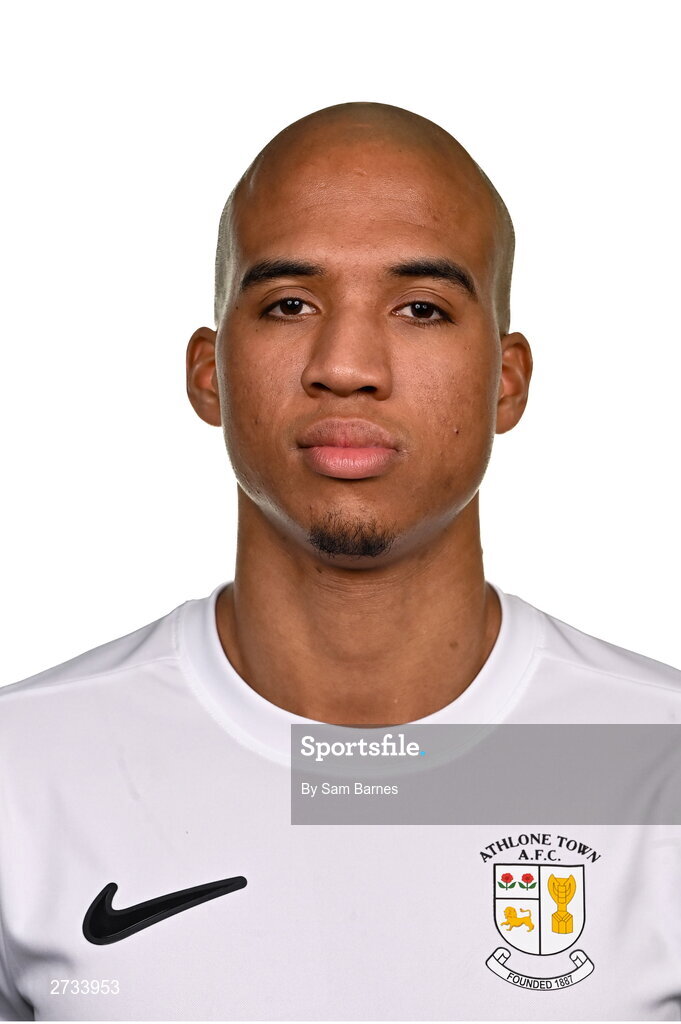 14 February 2024; Noah Van Geenen poses for a portrait during a Athlone Town FC squad portraits session at Athlone Town Stadium in Athlone, Westmeath. Photo by Sam Barnes/Sportsfile
