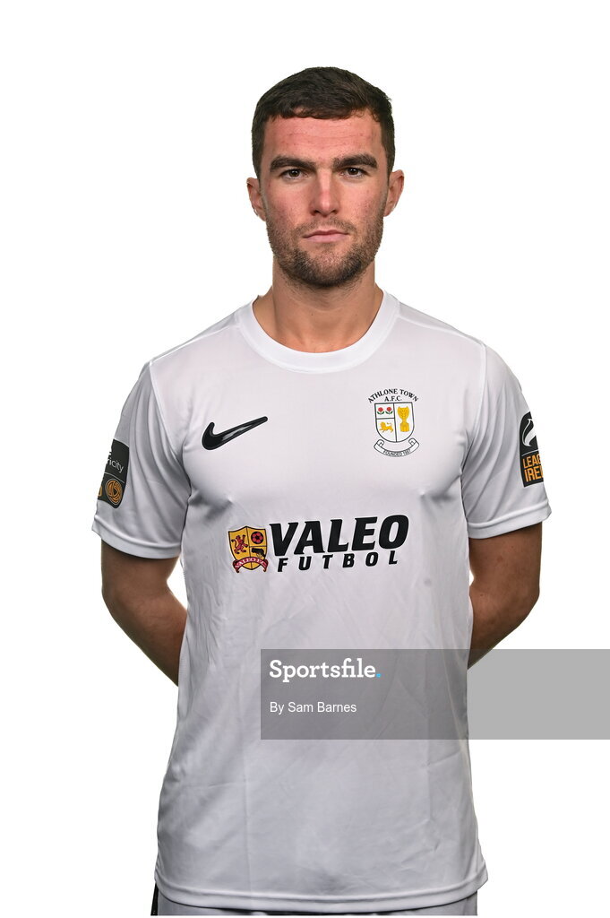 14 February 2024; Jarlath Jones poses for a portrait during a Athlone Town FC squad portraits session at Athlone Town Stadium in Athlone, Westmeath. Photo by Sam Barnes/Sportsfile